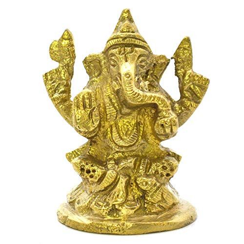 Santarms Brass Blessing Ganesh Statue