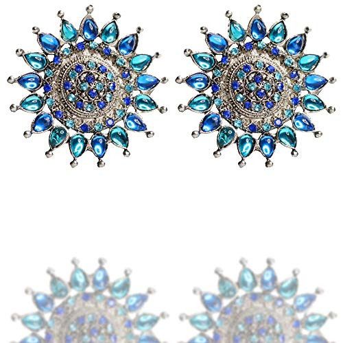 Santarms Crystal Blue Flower Earring | Best price online | santarms.com