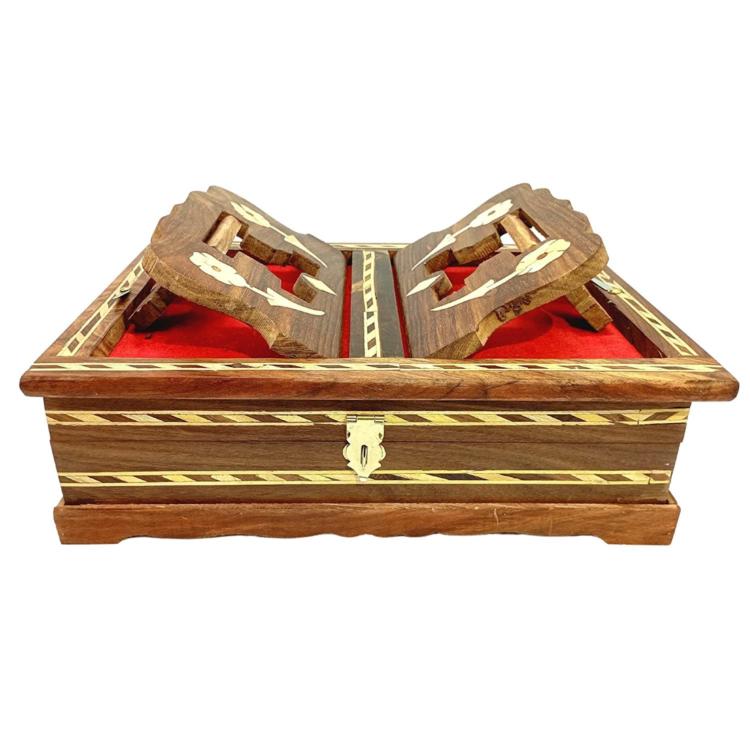 Santarms Unique holy Book Stand for Quran Box - ramayan Stand - Quran Sharif - Best Gifts for Bride or Bridal