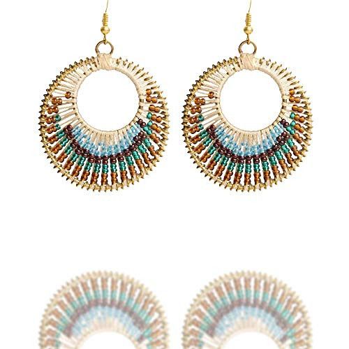 Beaded cascade earrings - Woman | MANGO OUTLET India