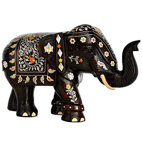 Santarms Beautiful Handcrafted Natural Color Elephant Statue