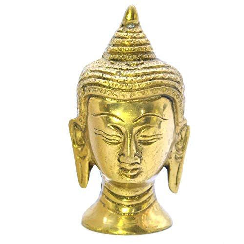 Santarms Brass Buddha Head Statue